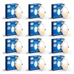 PHILIPS polycarbonate Ultra Glow 15-watt Round LED Downlighter|3 colors in 1 Recessed LED Downlight|LED Ceiling Light for Home and Hall|Cut Out: 6 inch, Color: Tunable White, Pack of 12