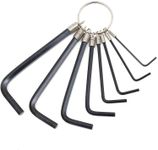 10PCS Set Metric Allen Key Hex Keys Alan Allan Wrench Steel Tools 1.5mm-10mm