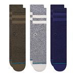 Stance Crew The Joven Socks [3 Pack] (Medium, Grey)