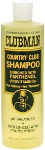 Clubman Country Club Shampoo, Enriched with Panthenol, The Natural Hair Thickener, pH Balanced, Proteinized with Polypeptides, 16 fl. oz.