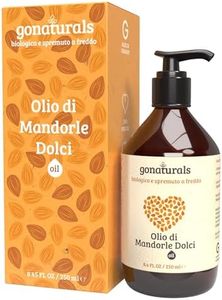 GoNaturals Olio di Mandorle Dolci Naturale - 250ml - Olio di Mandorle Gravidanza, Aiuta a Migliorare l'Aspetto delle Smagliature Post Parto - Olio di Mandorle per Capelli Idratante ed Elasticizzante