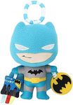 KIDS PREFERRED DC Comics The Batman Multi Sensory Activity Toy with Teethers, Crinkle Textures, and Clip for On The Go Fun for Infant and Baby Boys and Girls, Medium