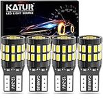 KATUR 194 T10 W5W 168 LED Light Bulb Super Bright 6000K Xenon White 30-SMD 3014 Chips 12-24V CANBUS Error Free LED Bulb Replacement for Car Dome Map Door Courtesy License Plate Light(Upgraded Version)