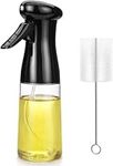 Olive Oil Sprayer for Cooking, Olive Oil Spray Bottle 200ml Rotatable Nozzle Premium Oil Mister with Brush Oil Spritzer for Air Fryer, BBQ, Salad, Baking,Grilling Kitchen