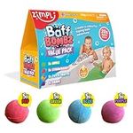 20 x Bath Bombs from Zimpli Kids, Creates a Fizzing, Bath Time Adventure, Bubble Bath Bomb Gift Box, Party Bag Favours, Goody Bag Fillers for Children, Organic & Moisturising, Birthday Gifts for Kids