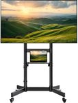 ECOTINY Heavy-Duty Rolling TV Stand