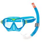 AQUALUNG Combo Mix - Diving Mask + Snorkel, children aged 4 years and older, suitable for scuba diving, snorkeling, with UV protection and silicone gaskets, anti-fog and anti-leak lenses, boys & girls