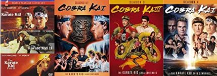 Cobra Kai - Season 1 2 3 & 4 / The Karate Kid : 3-Movie Collection [Martial Arts DVD 4-Pack]