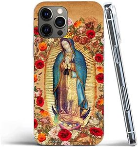 Phone Case Pure Clear for iPhone 13 Pro Max Cover Our Lady of Guadalupe Virgin Mary Catholic Mexico Poster Soft TPU Silicone Protective Case