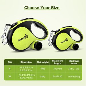 Pecute Retractable Dog Leash, 8m – Heavy Duty Pet Lead