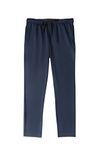 DaniChins Boys' Jogger Sweatpants Active Athletic Pants with Pockets, Navy, 14