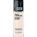 Maybelline Fit Me Matte + Poreless Liquid Foundation Medium Coverage For Oily Skin, Fair Porcelain, 1 Fl Oz, Pack Of 1