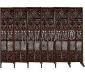 THEHEARTWILL® Wooden partition for Pooja Room/separators for Living Room/Wall partition/Room partition/Wooden partition for Living Room/Divider for Kitchen, Hall. (6 Panels (with Stands))