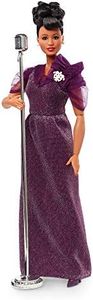 Barbie Inspiring Women Series Ella Fitzgerald Collectible Doll, Approx. 12-in, Wearing Purple Gown, with Microphone, Doll Stand and Certificate of Authenticity