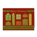 Designer greetings Gold Foil Embossed African American Christmas Card with white envelopes in a sturdy red box with clear acetate lid. 18 cards and envelopes per box.125-00676-000