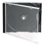 Trade Media - Premium Grade Single CD Jewel Case With Black Tray (10mm) Holds 1 Disc - Pack of 100