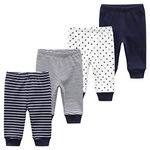 MAMIMAKA Baby Clothes Baby Trousers Newborn Baby Boy Trousers Girl 4-Pack