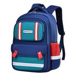 HOPYOCK-School Bags for Boys Girls Kids,Multi-Pocket Unisex Children Backpacks with Night Reflection Primary School Backpack