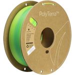 Polymaker Matte PLA Filament 1.75mm Summer, Green Multicolor Gradient 1.75 PLA 3D Printer Filament 1kg - PolyTerra 1.75 PLA Filament Matte Gradient Summer 3D Printing Filament