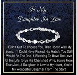 Onepurposegifts To My daughter in law Gifts, Daughter in law Bracelet, Daughter in law wedding, To my daughter in law birthday gifts for women, Christmas, valentine days