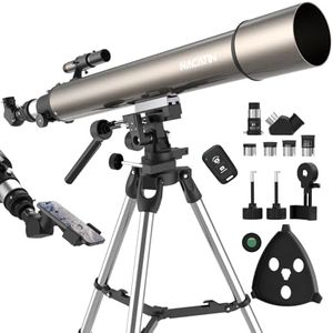 NACATIN Astronomy Telescope for Adults & Professionals, 102mm Aperture 900mm with Dual Slow-Motion Rods - for Ultra-Smooth & Precise Tracking, Telescope for Adults high Powered for Moon & Planets