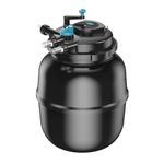 AllPondSolutions Pressurised Koi Fish Pond Filter with UV Steriliser - 2-in-1 Biological, Mechanical UV Pond Filter System - Easy to Clean & Maintain - For Outdoor Ponds Up to 50000 Litres - PFC-50000