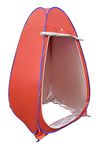 HOMECUTE Polyester Foldable Portable Pop Up Cloth Changing Tent Or Toilet Tent For 1 Person Camping Hiking And Picnic (Orange)