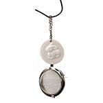 Tea Accessories Tea Infusers Tea Infuser with Bunny Charm 1 1/2", Porcelain & Stainless Steel (a)