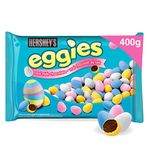 HERSHEY'S Eggies Easter Chocolate Candy, Easter Candy, Bulk Candy to Share, Easter Candy, Easter Egg, Good for Kids Candy, 400g