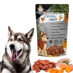 WiggleBoo Chicken & Carrot Dog Treat | Protein Rich | Crunchy Snack | Healthy Food | (480g)