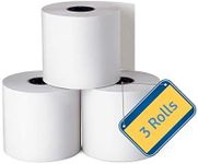 1InTheOffice Adding Machine/Calculator Roll, 16 lb, 1/2" Core, 2-1/4" x 150 ft, White (Pack of 3)