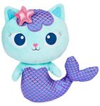 Gabby’s Dollhouse, 8-inch MerCat Purr-ific Plush Toy, Kids Toys for Ages 3 and up