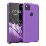 kwmobile Case Compatible with Google Pixel 4a Case - TPU Silicone Phone Cover with Soft Finish - Orchid Purple