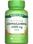 Ashwagandha Capsules | 3000mg | Extra Strength | 90 Count | Non-GMO & Gluten Free | Ashwagandha Root Supplement with Black Pepper | by Nature's Truth