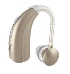Fastwell F31 Hearing Aids Amplifier, Digital Sound Amplifier, Rechargeable for Adults Seniors Small Sound Amplifier Noise Reduction and Feedback Cancellation(Gold)