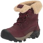 KEEN Women's Betty Boot Short Waterproof Insulated Ankle Boots, Burgundy/Brindle, 9.5 M (Medium) US