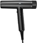 JRL Forte Pro Dryer - Professional Hair Blow Dryer with Diffuser w/Ionic Generator to Help Reduce Drying Time, Frizz and Static - Fast Hair Dryer w/ 3 Temperature Settings and Speed Settings (Black)