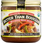 Better Than Bouillon Organic Roasted Beef Base, Made with Seasoned Roasted Beef, USDA Organic 21-Ounce Jar 100 Serving (Pack of 1)