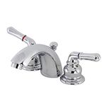 Kingston Brass KB951B Victorian Mini-Widespread Bathroom Faucet with Brass Pop-Up, Polished Chrome