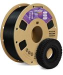 OVERTURE TPU Filament 1.75mm Flexible TPU Roll, 95A Soft 3D Printer Filament, 1kg Spool (2.2 lbs), Dimensional Accuracy +/- 0.02 mm(TPU Black)