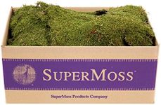 SuperMoss (21588) Sheet Moss Preserved, Natural, 5 Pounds (20-24 sq. ft.)