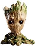 6" Baby Groot Pen Pot Tree Man Flower Pot with Drainage Hole Perfect for Succulents Plants or Pen Pot Pens Holder, Best Gift Idea(Love)