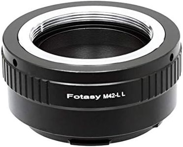 Fotasy Adjustable M42 Lens to L Mount Adapter, 42mm Screw Mount Lens S Adapter, Compatible with Panasonic S1 S1H S1R S4 S5 Leica SL SL2 TL2 TL Leica T Sigma fp fp L Mirrorless Camera