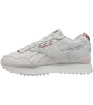 Reebok Women's Glide Ripple Clip Sneaker, White/Possibly Pink F23-R/Porcelain Pink, 5.5 UK