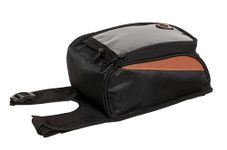 Khumbu Nylon Manali Motorcycle Tank Pouch Bag With Rain Cover For All Motorbikes (Black And Orange)