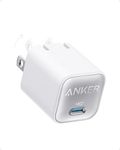 Anker Nano Charger, USB C GaN Charger 30W, PIQ 3.0 Foldable PPS Fast Charger for iPhone 16/15 and More Series, Galaxy, iPad, Compatible with MagSafe