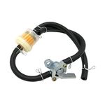 JAZZY PEARLS Motorcycle Scooter Fuel Gas Filter Petrol Pipe Hose Line On Off Valve Switch