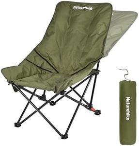 Naturehike Sea Star High Back Chair, Cotton-Filling Sit Comfort 70CM Sitting Width Chair, Functional Recliner Chair with 120KG Support, 600D Oxford Cloth, Easy to Set Up for Outdoor or Indoor (Green)