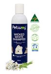 Petway Petcare Wicked White Whitening And Stain Removal Shampoo For Dogs With White Coat, Deep Cleanse to the Coat and Skin, Free of Phosphates and Parabens, pH Balanced, Dog Shampoo Removes Stains, Dirt and Odor, 250ml