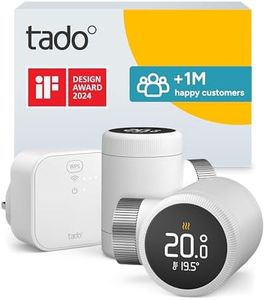 tado° Smart Radiator Thermostat X – Starter Kit with Bridge X, Heating Control via App and Smart Speaker (Alexa, Siri, Google Assistant), Save Heating Costs, DIY Installation